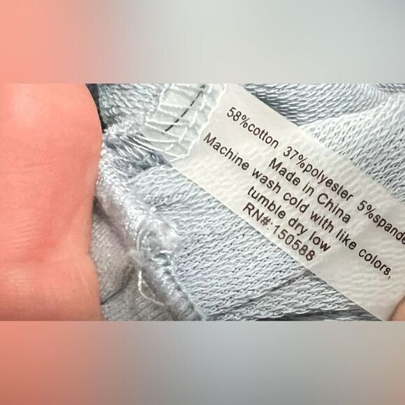 Sundays Muted blue Ruffle Sleeve scoop Neck Shift Dress Size medium - Picture 5 of 5